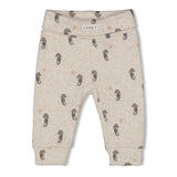Feetje Broek rib AOP Offwhite melange - Sea Sweeties