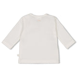 Feetje Longsleeve embroidery strik Offwhite - The Knits