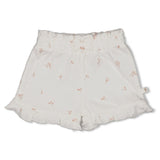 Feetje Short crinkle ruches AOP Offwhite - Delicate Flower