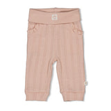Feetje Broek pointelle rib l.Roze - Delicate Flower