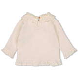 Feetje Longsleeve met kraag Offwhite - Flower Ranch
