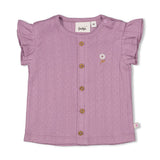 Feetje Top pointelle rib Violet - Flower Ranch