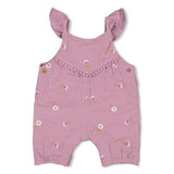 Feetje Jumpsuit mousseline AO embroidery Violet - Flower Ranch