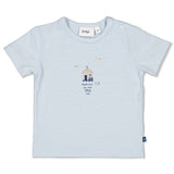 Feetje T-shirt Blauw - Seaside Hapiness