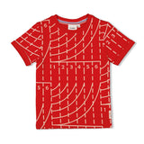 Sturdy T-shirt AOP Rood - Run the Day