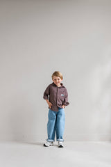Jenest Scott shirt cherry bordeaux vintage rose