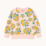 Tinycottons flowers sweatshirt pastel pink