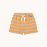 Tinycottons stripes tiny short orange/dark vanilla