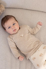 Feetje Longsleeve Taupe melange - Sleepy Sheepy