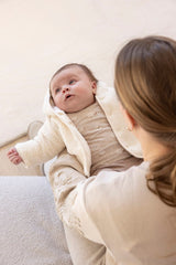 Feetje Longsleeve AOP Taupe melange - Sleepy Sheepy