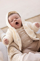 Feetje Omkeerbaar teddy jasje met capuchon Creme - Sleepy Sheepy