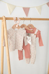 Feetje Longsleeve ajour rib Roze - Morning Sun