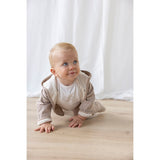 Feetje omkeerbaar jasje AOP Taupe melange - The Magic is in You