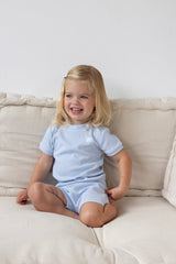 Feetje wafel Shortama babyblue - Summer Special
