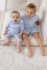 Feetje wafel Shortama babyblue - Summer Special