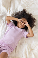 Feetje wafel Shortama lilac - Summer Special