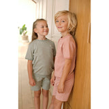 Feetje wafel Shortama mauve - Summer Special