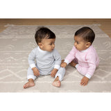 Feetje pyjama wafel wit-roze