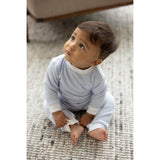 Feetje pyjama wafel wit-blauw