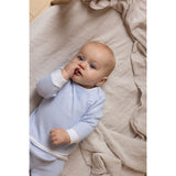 Feetje pyjama wafel wit-blauw