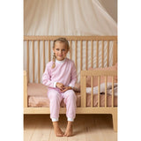 Feetje pyjama wafel wit-roze