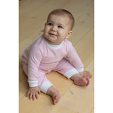 Feetje pyjama wafel wit-roze