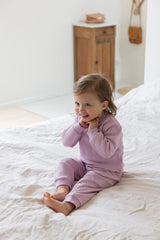 Feetje pyjama wafel lila