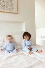 Feetje pyjama wafel babyblue