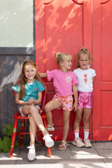 Jubel Short AOP lichtroze - Berry Nice