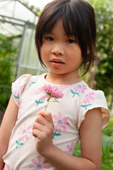 Jubel T-shirt AOP Offwhite - Rolling into Spring