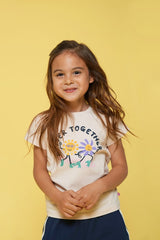 Jubel T-shirt Offwhite - Rolling into Spring