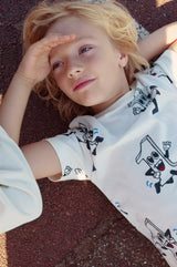 Sturdy T-shirt AOP Offwhite - Run the Day