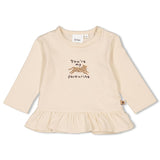 Feetje Longsleeve ruches - Favorite Offwhite