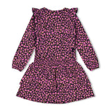 Jubel Jurk ruches AOP - Flowers For Life Marine