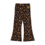 Jubel Flared broek AOP - Color Me Panther d.Bruin