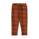 Sturdy Geruite broek - Fly Wild Hazelnoot