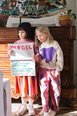 Lötiekids sweater lotie bird light grey