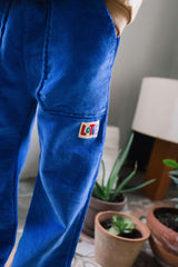 Lötiekids corduroy pants solid ink blue
