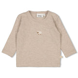 Feetje Longsleeve Taupe melange - Sleepy Sheepy
