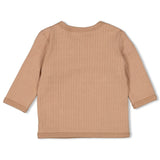 Feetje Overslagshirt rib Hazelnoot - Howdy