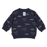 Feetje Sweater AOP Marine - Let's Go