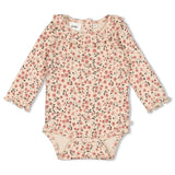 Feetje Romper rib AOP Offwhite - Woodland Bloom