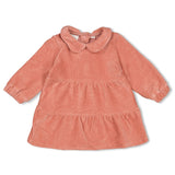 Feetje Jurk velours rib Mauve - Woodland Bloom