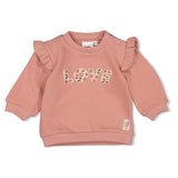 Feetje Sweater Mauve - Woodland Bloom