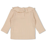 Feetje Longsleeve pointelle rib Offwhite - Woodland Bloom