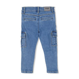 Sturdy Cargo broek denim m.Blauw denim - Winter Denims