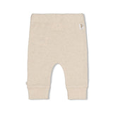 Feetje Broek rib Offwhite melange - Over the Moon for You