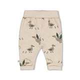 Feetje Broek AOP Offwhite melange - Wiggle and Waddle