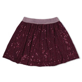Jubel Pailetten rok Bordeaux - Daily Princess