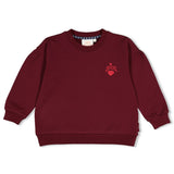 Jubel Sweater relaxed fit Bordeaux - Daily Princess